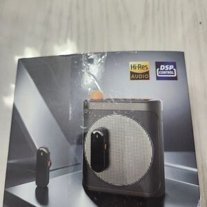 Portable Hi-Res Black Speaker with DSP Control (Black)